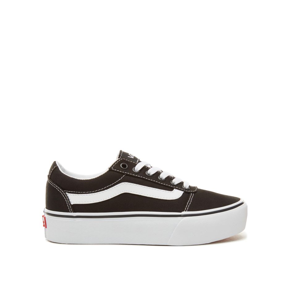 vans platform zwart