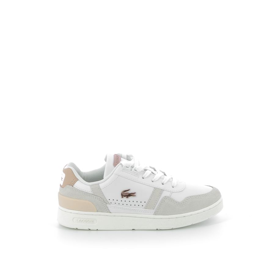 Basket de ville basse homme Lacoste T clip Blanc - ZESHOES